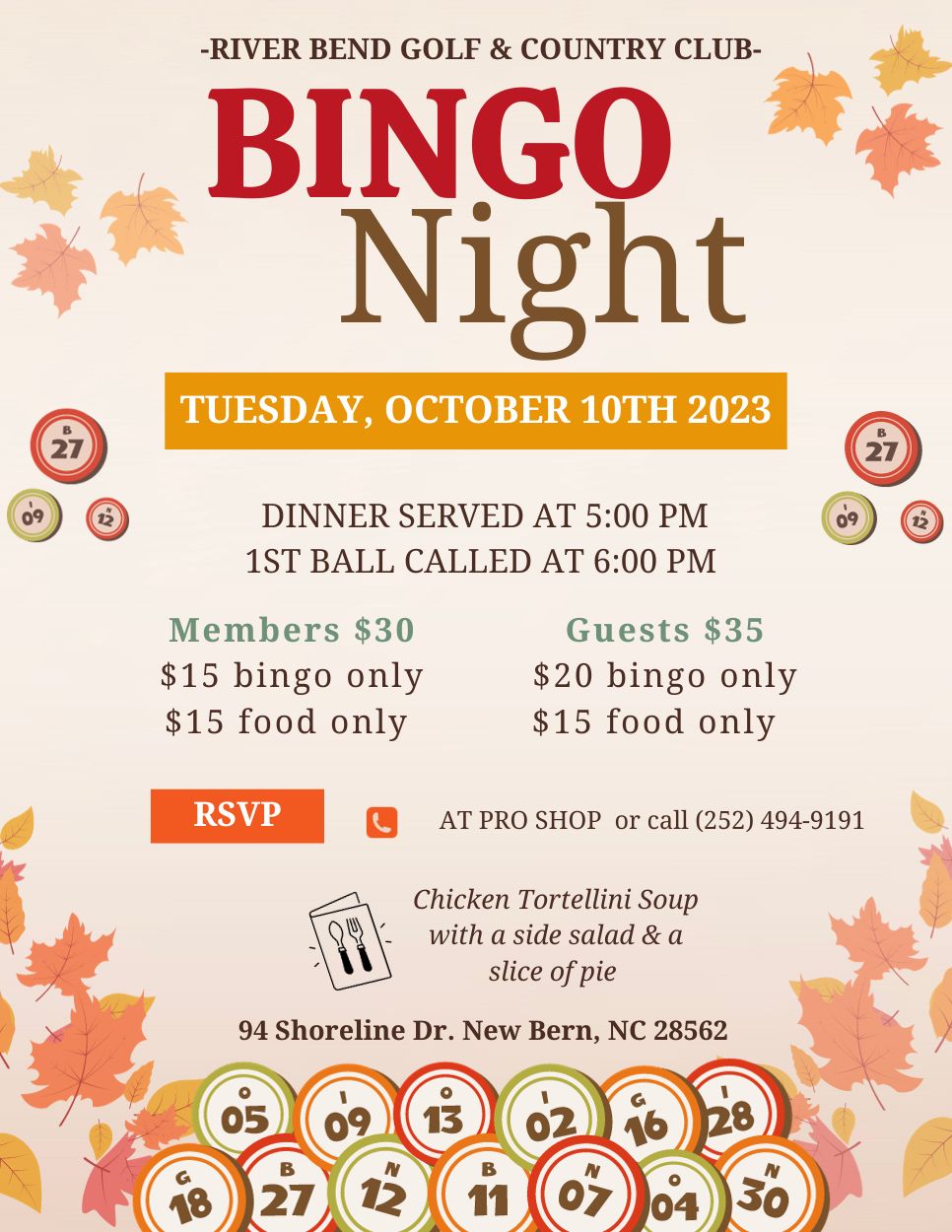 Bingo oct 2023